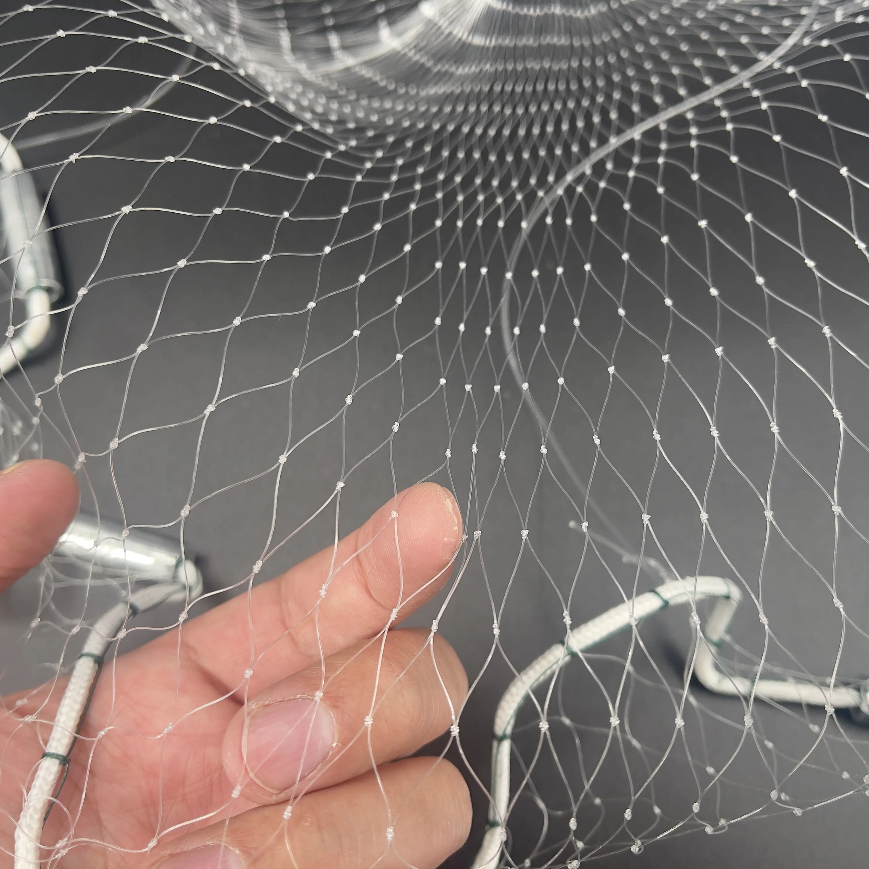 Fishing Cast Net  7.87/11.8/15.74ft Nylon Monofilament Saltwater Fishing Mesh 0.5 Finger  Mesh American Style  Heavy Duty Weight