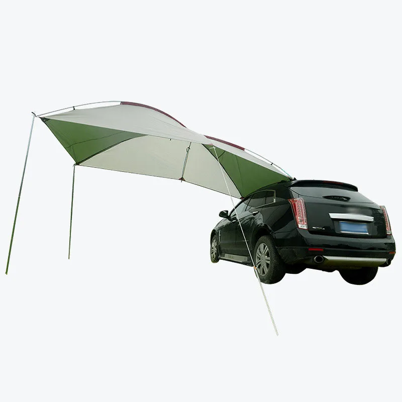 Outside camping side shed sunscreen rainproof tent car canopy wholesale sunshade tent oversized side account car awning