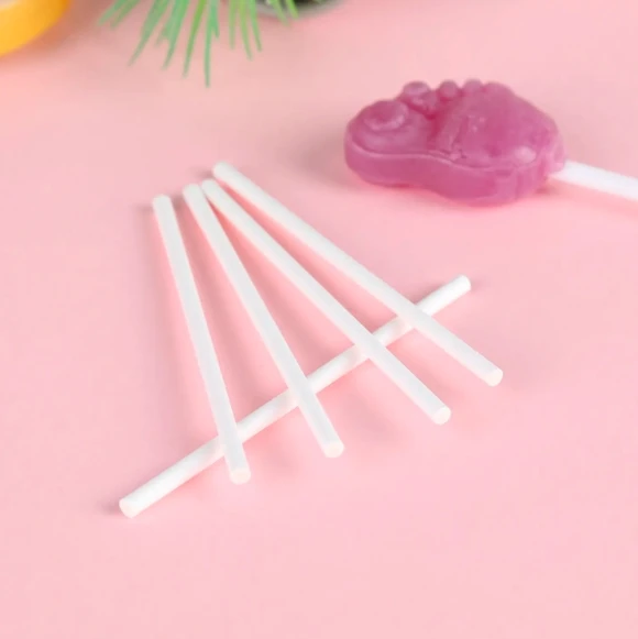 Food-grade DIY Paper Cake sticks cake accessories150*3.5mm multi-size lollipop 100pcs soft solid good toughness bar bakery