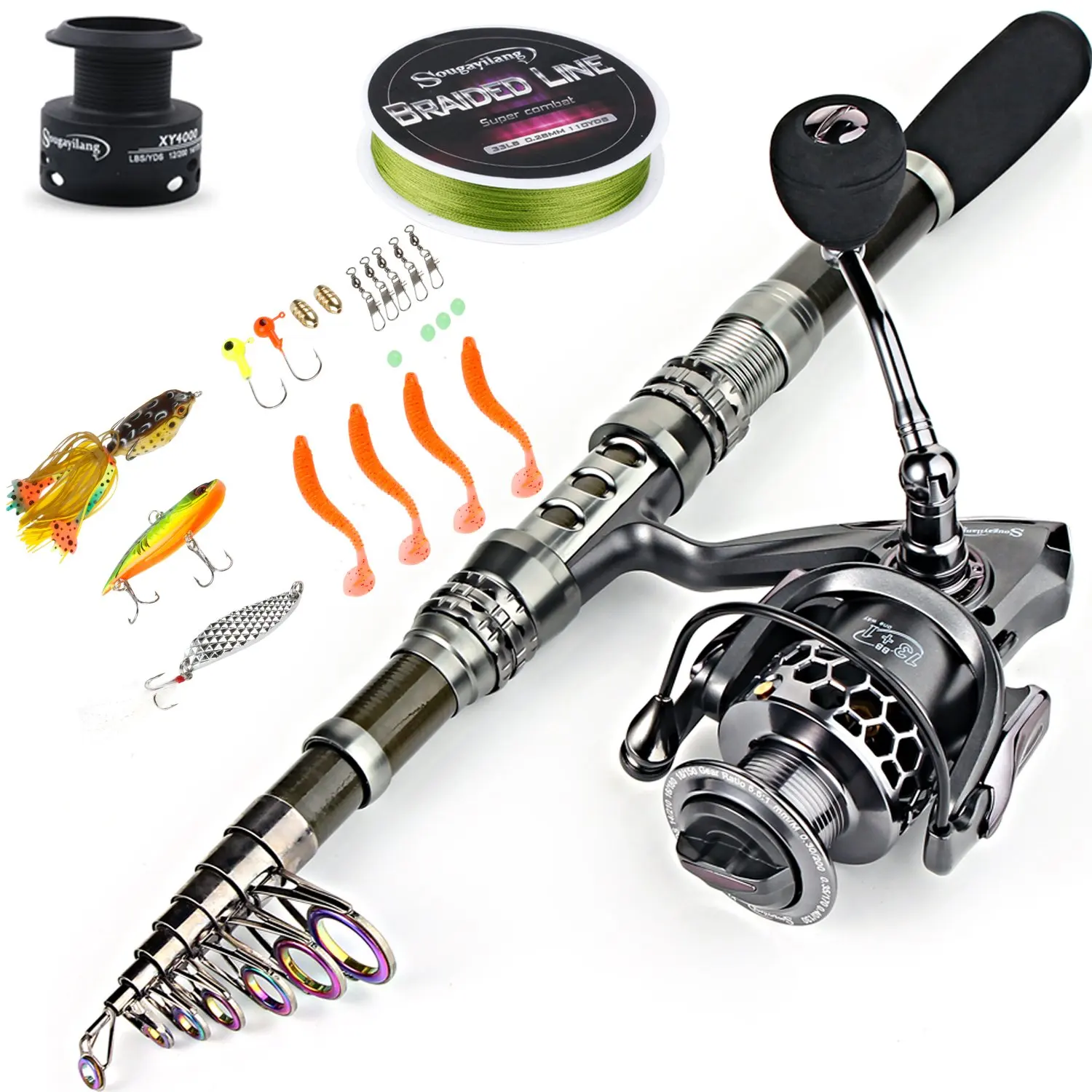 Good Price Of New Product Space-Saving Solutions Collapsible Telescopic Fishing Rod Combos For Convenient Storage