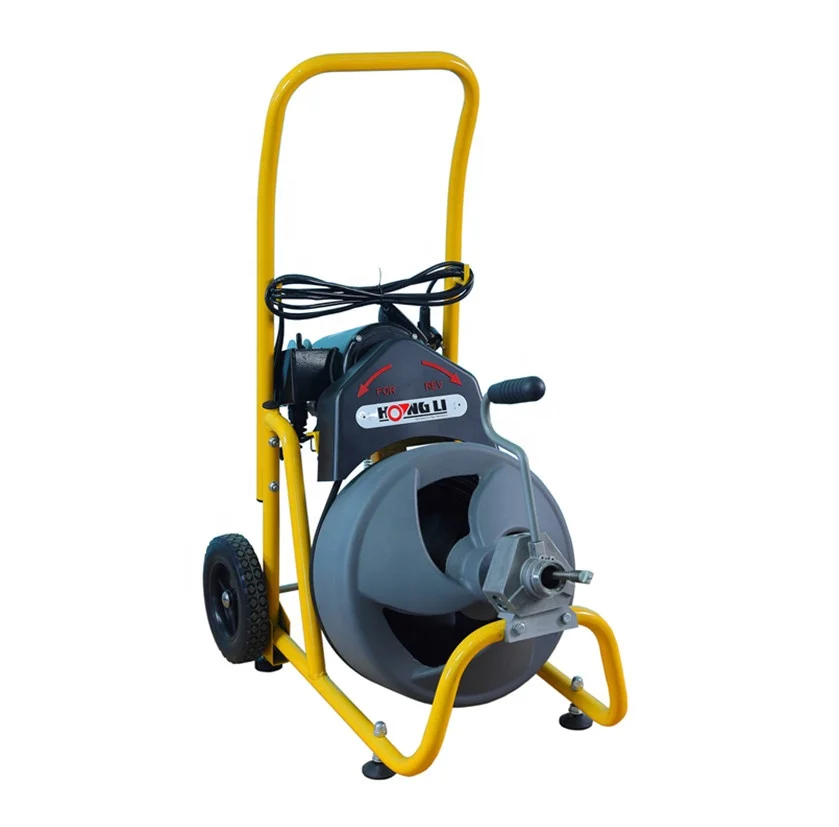 Hongli 4 Inch Sewer Snake Cleaning Machine With Auto Feeding Device