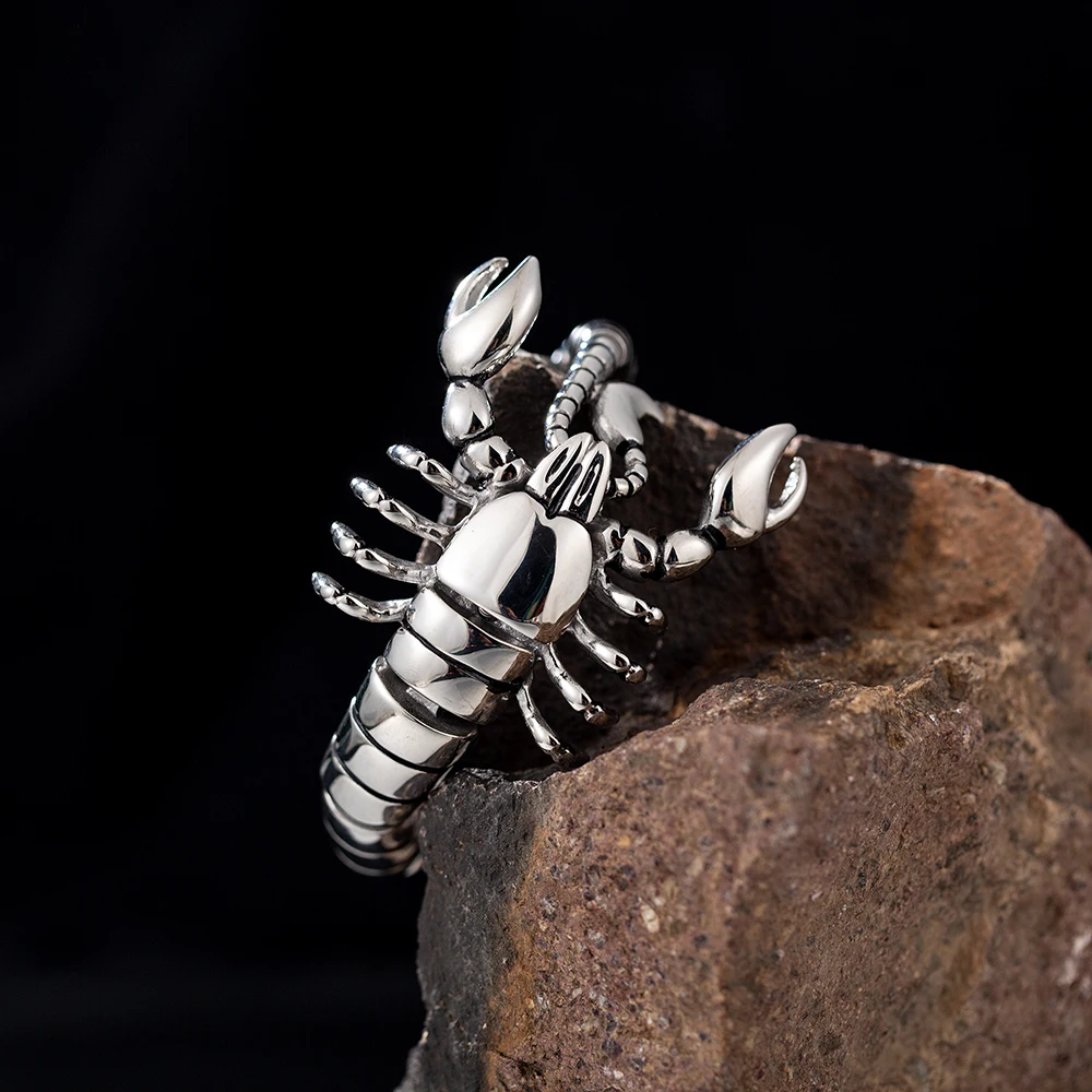 Men fashion custom animal scorpion wholesale accessories stainless steel bracelet men fashion jewelry