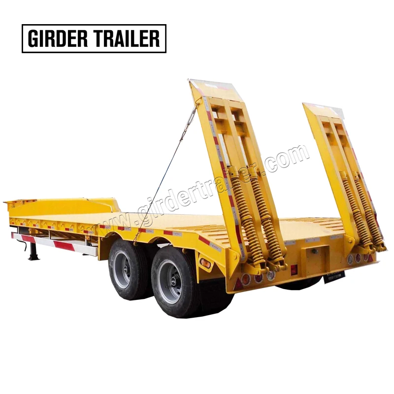 China brand new European standard ADR KH 2 axles 30 tons capacity lowbed low loader semi trailers for sale