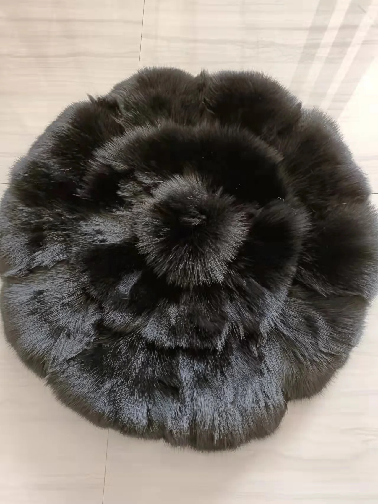 Real Fox Fur Throw Cushion Colorful Plush Shaggy Carpet Natural Fox Skin Fur Carpet for Home Decor