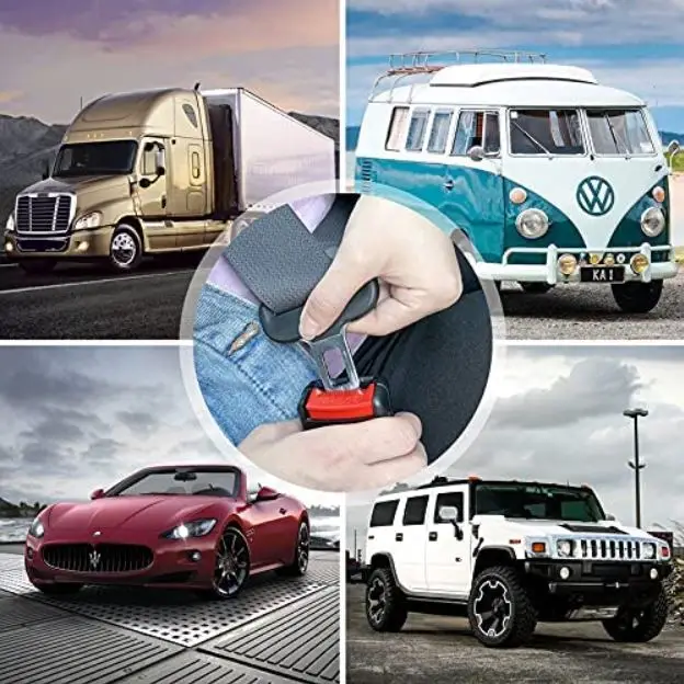 Car Seat Belt Extender, Alarm Stoppers for Car Seats Belt Buckles, Universal Auto Car  Plugs Car Seat Belts