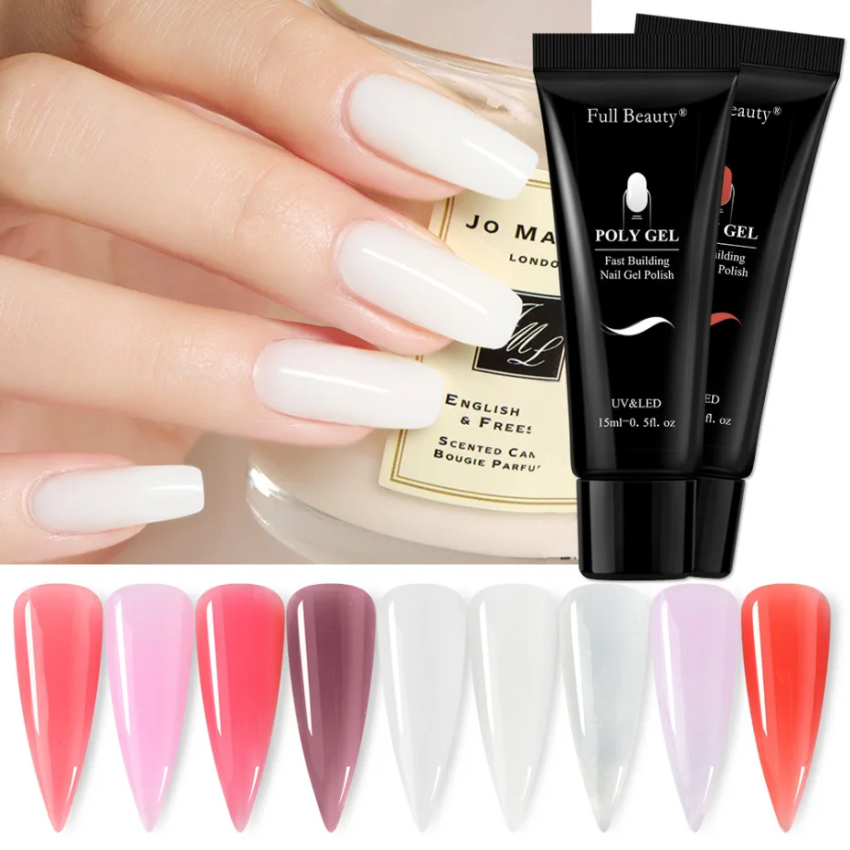 Art Salon Quick Nail Builder Nail Extensions Uv Led Poly Acryl Gel Soak Off Poly Gel Nail Kit Set