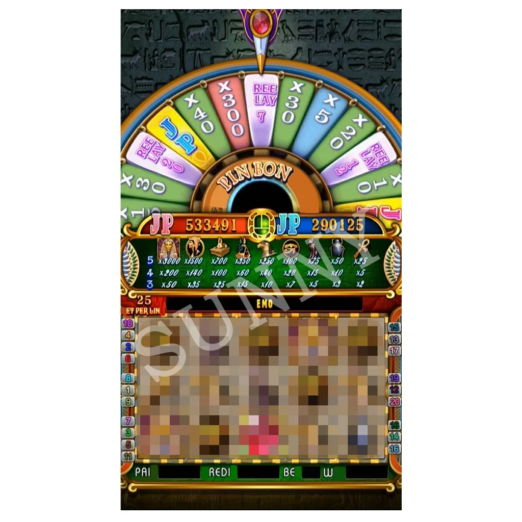 Вертикальная игровая доска для субино с верхним кубком/доска просмотра игр Nile Treasure US skill/510 550 Кено огонь звено игры