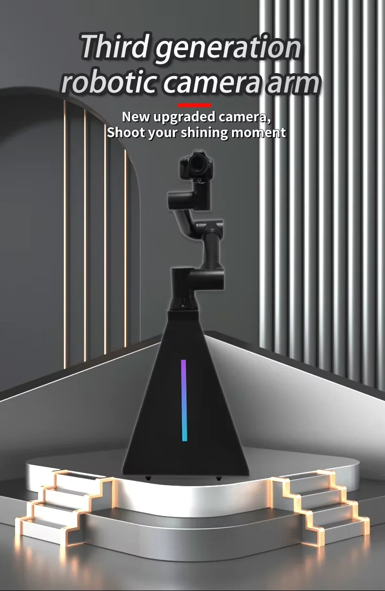 2024 Hot Sale Portable Selfie 3 Axis Robotic Arm For Injection Machine For Wedding Party Welding Portable Arm Robot Base