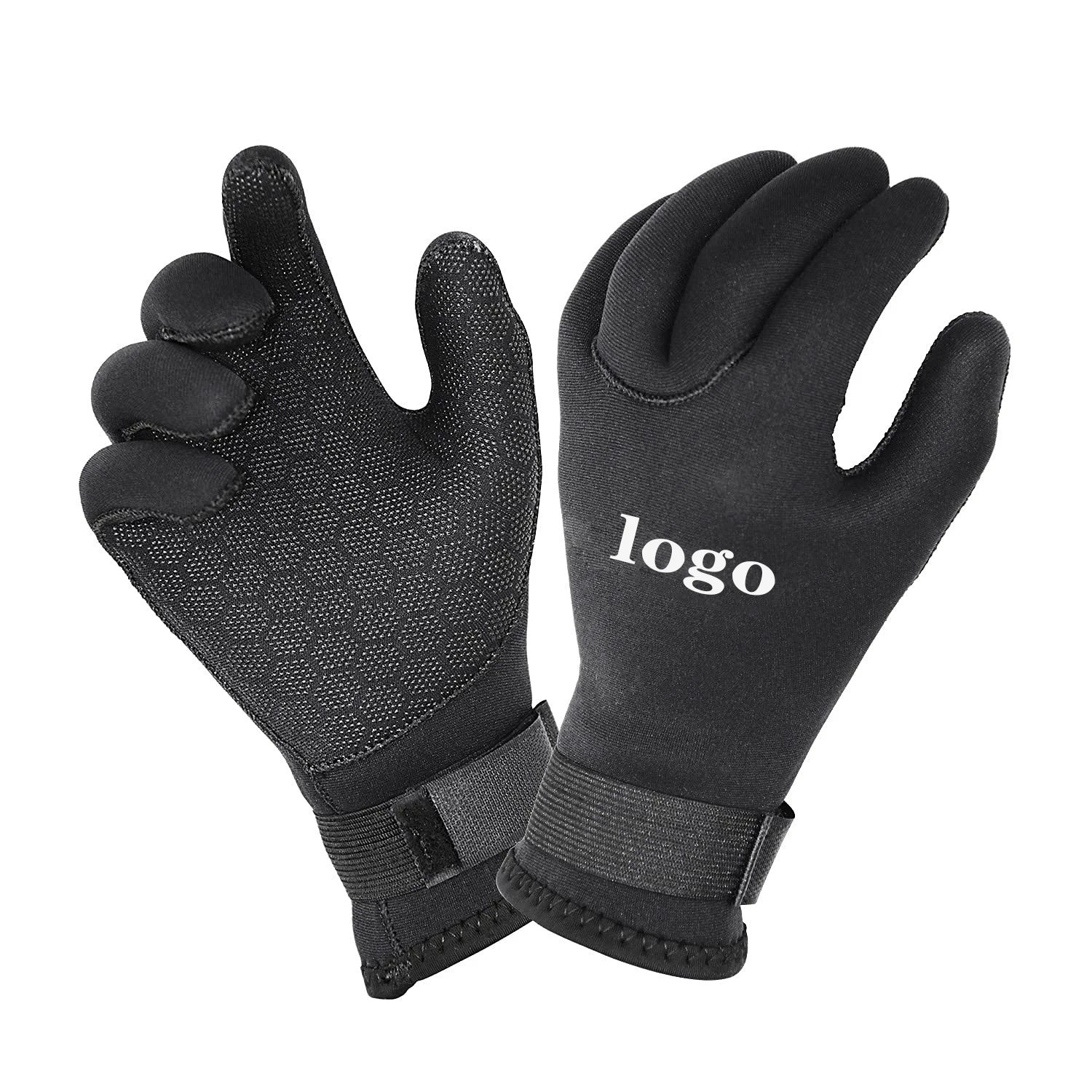 Water Gloves 3mm 5mm Neoprene Five Finger Warm Wetsuit Winter Gloves for Scuba Diving Snorkeling Surfing