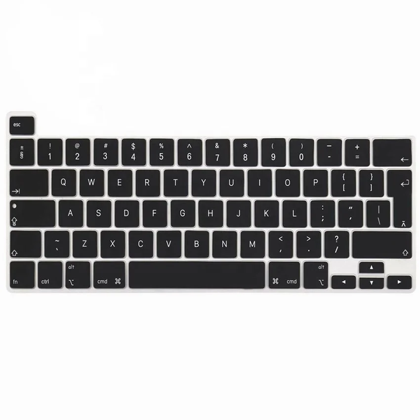 Ультратонкий прозрачный силиконовый защитный чехол для клавиатуры Macbook