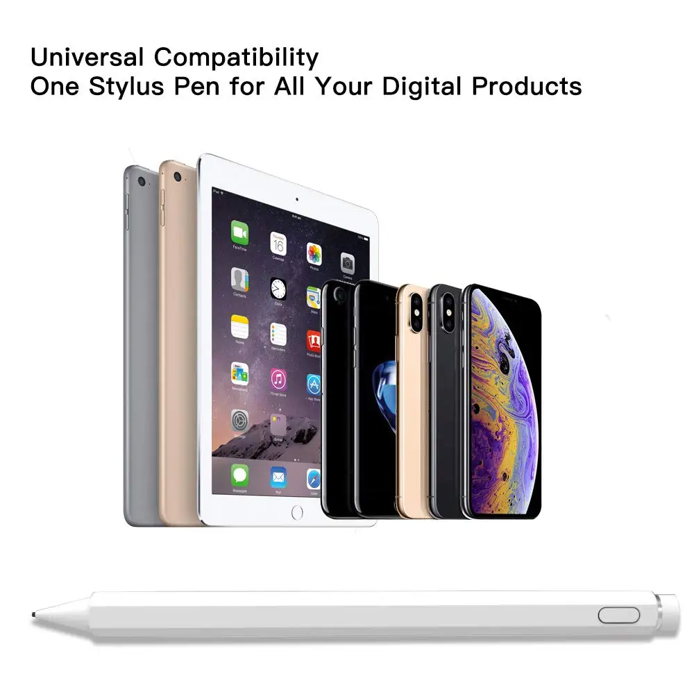 Universal Rechargeable Touch Screen Pen Android Stylus Smart Phone Pencil for Touching
