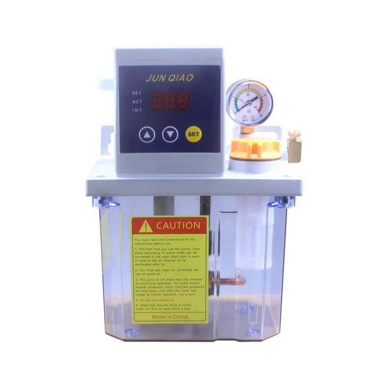 central automatic lube lubrication system oil pump gear electric thin oil lubrication oil pump