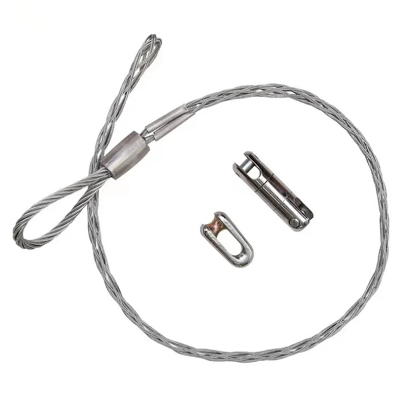 Power cable wire mesh sleeve, optical cable traction and towing wire, steel wire snake skin mesh sleeve
