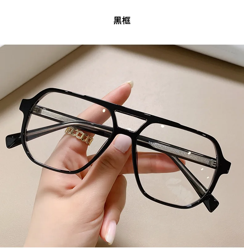 Hot Selling Double Bridge Men Women Optical Computer Anti Blue Light Gaming Eye Protection Myopic Spectacle Frames Custom Logo