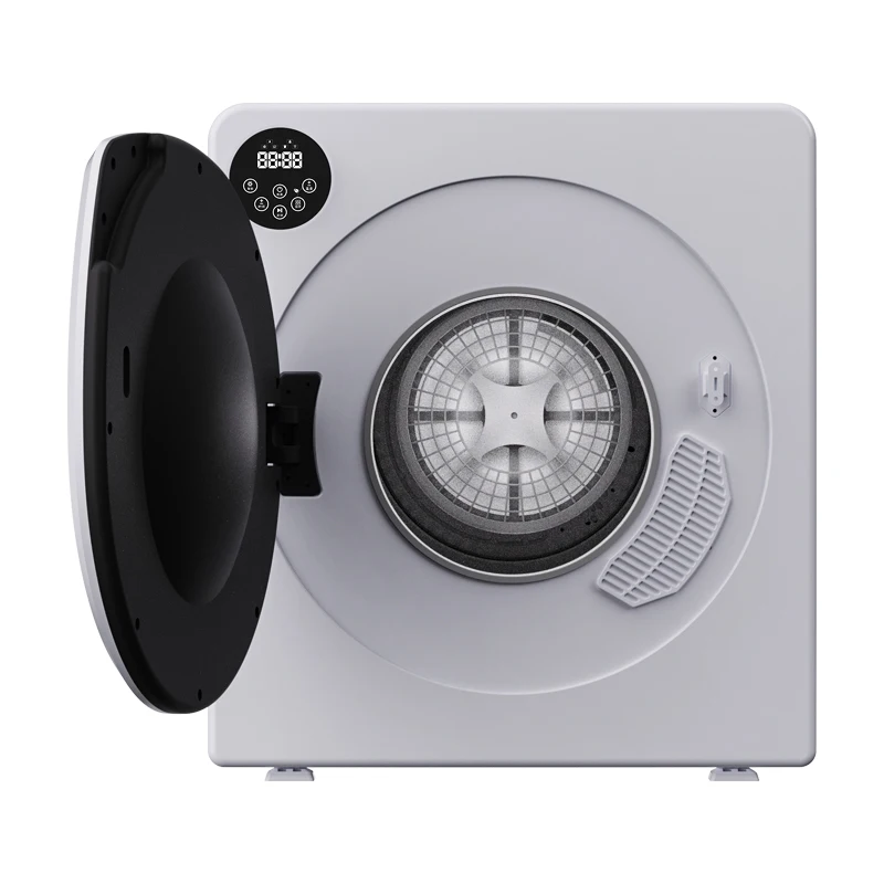 6KG  Wall mounted household Dryer Machine Clothes Dryer Quantity Steel Stainless Power Time Vented tumble dryer