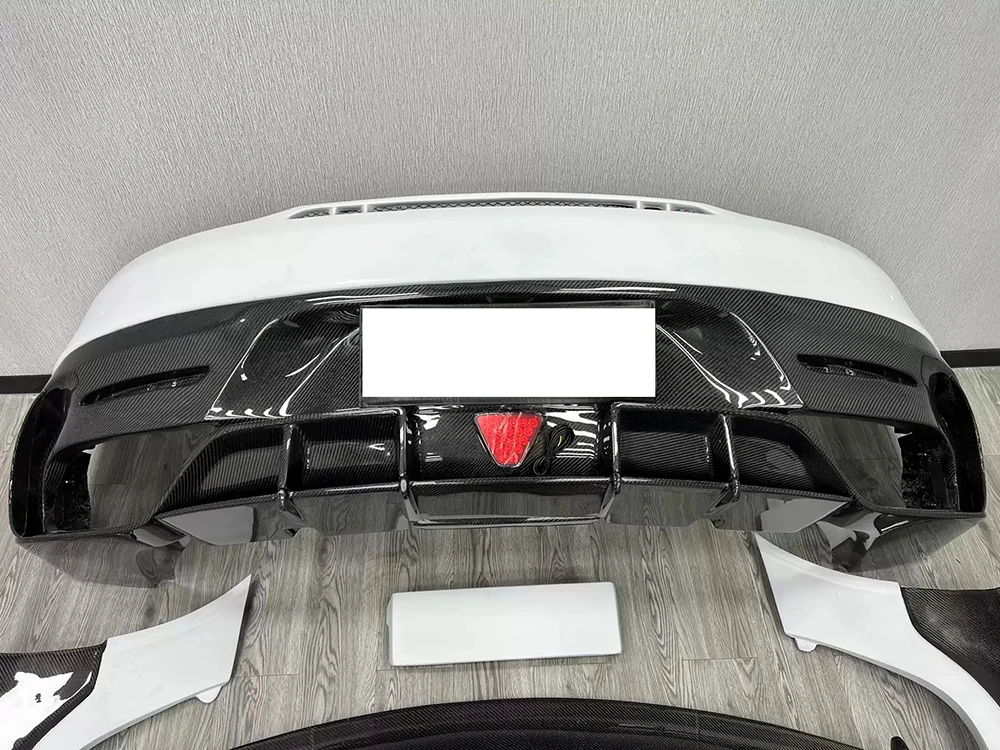 Upgrade FRP Half Carbon Fiber Bodykit for Mercedes-Benz AMG GT GTC GTS GTR to Black Series BS Wide Body Kit