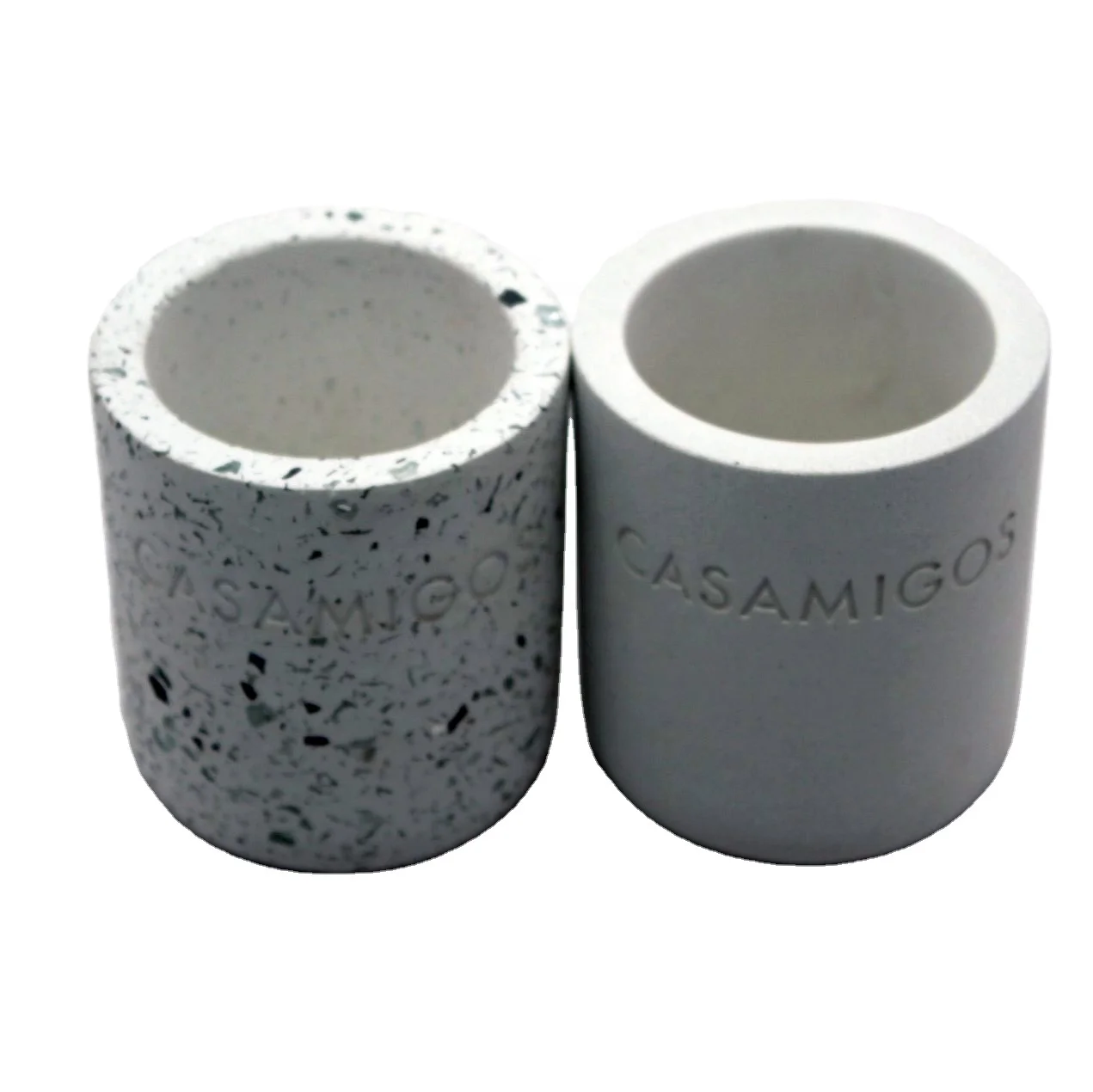 Wholesale empty concrete cement cup candle jar for home decoration