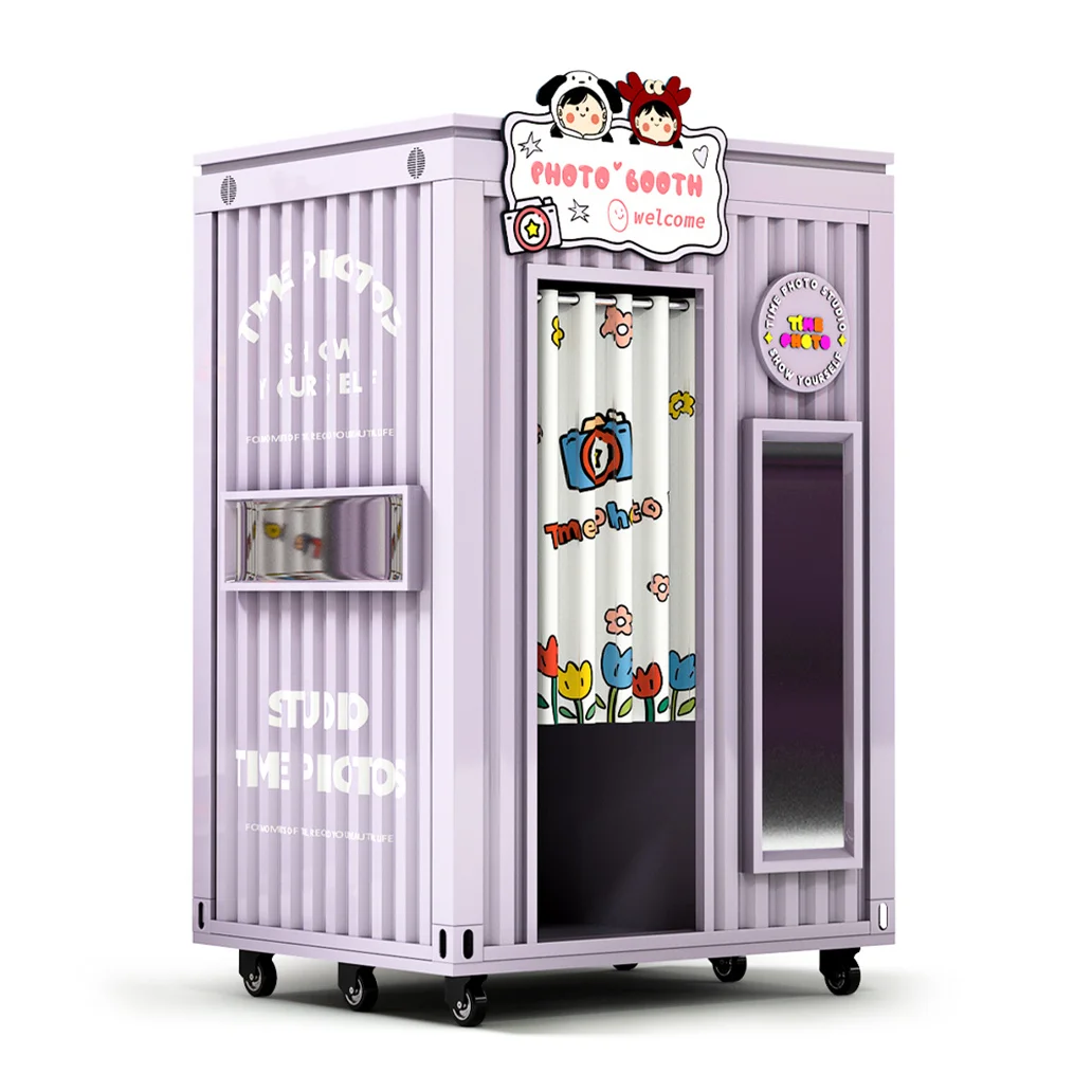 Customizable Self-Service Photo Booth Vending Machine with Factory Option Printer Compatible with SLR Devices