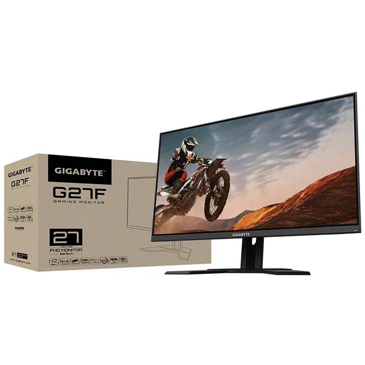 GIGABYTE G27F 27 дюймов IPS FHD игровой монитор с разрешением 1920x1080 144 Гц Обновление 1 мс (MPRT) 95% DCI-P3 125% sRGB HDR готов