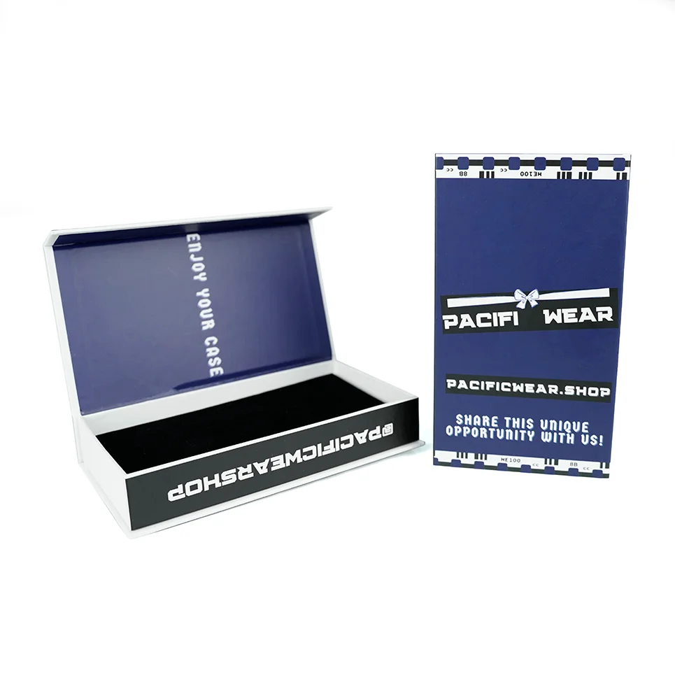 Custom Logo Cardboard Packaging Box magnetic flip Mobile Phone Case packaging gift boxes with velvet tray for iPhone 16