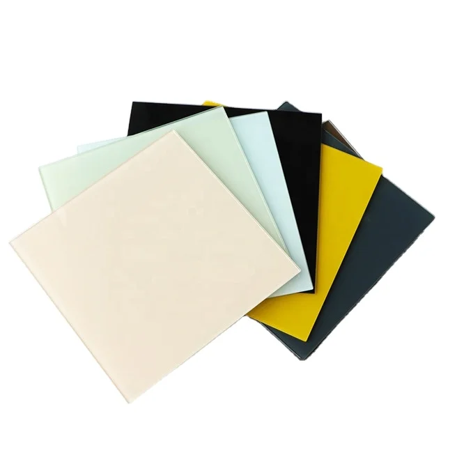 Wholesale Custom Price Silk Screen Printing Color Flat Modern Tempered Glass for Fridge Refrigerator Glass Panel Screen Door