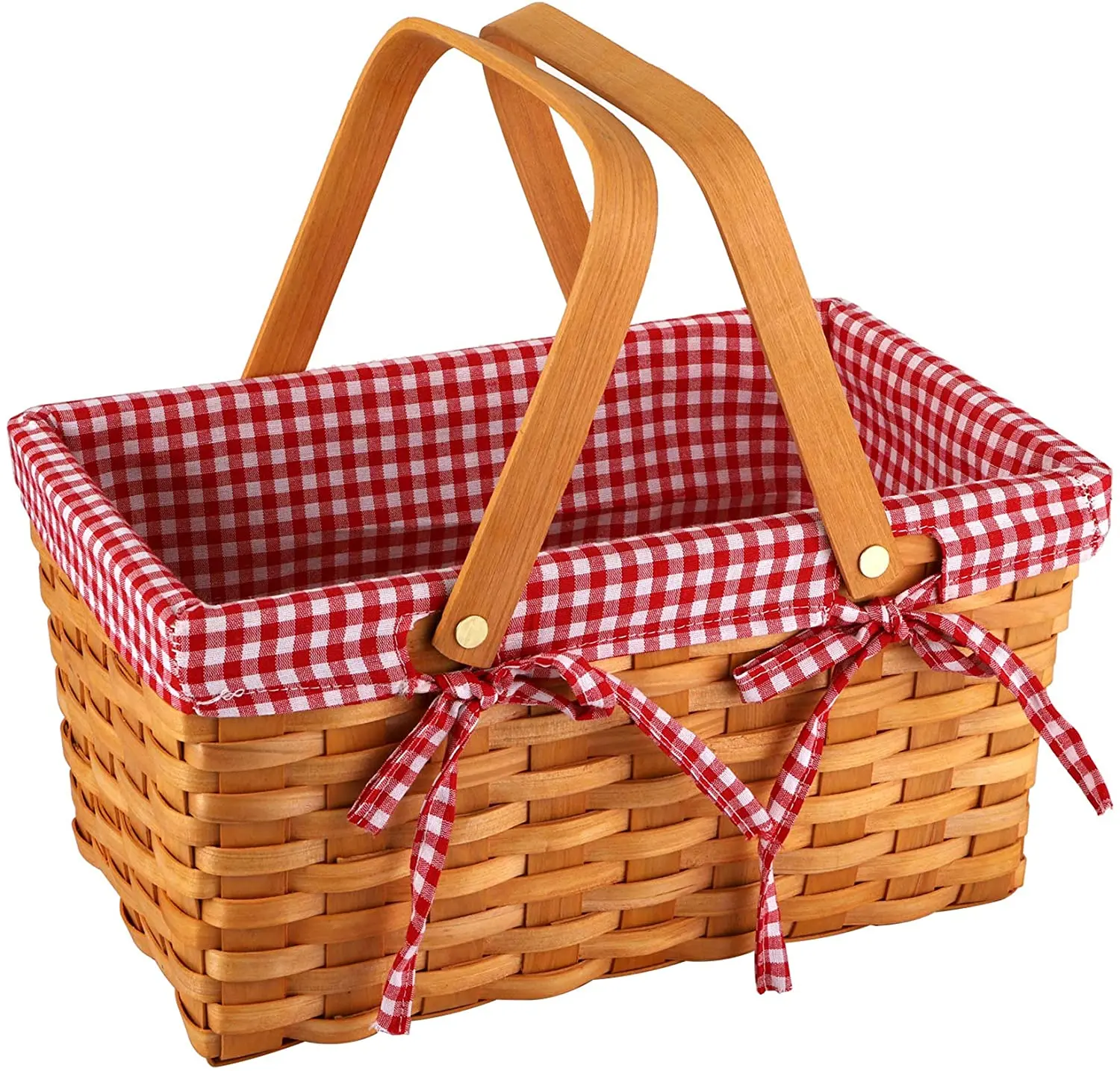 2 person handcraft weaving gift basket woven wicker picnic baskets