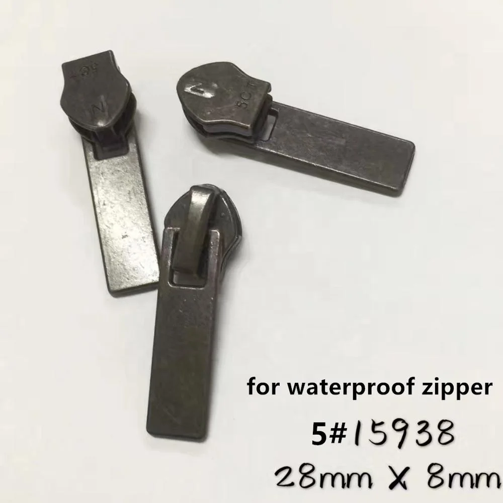 spot wholesale NO.3#5#8# rectangle geometry shape reversed nylon waterproof zipper slider puller head pull parts