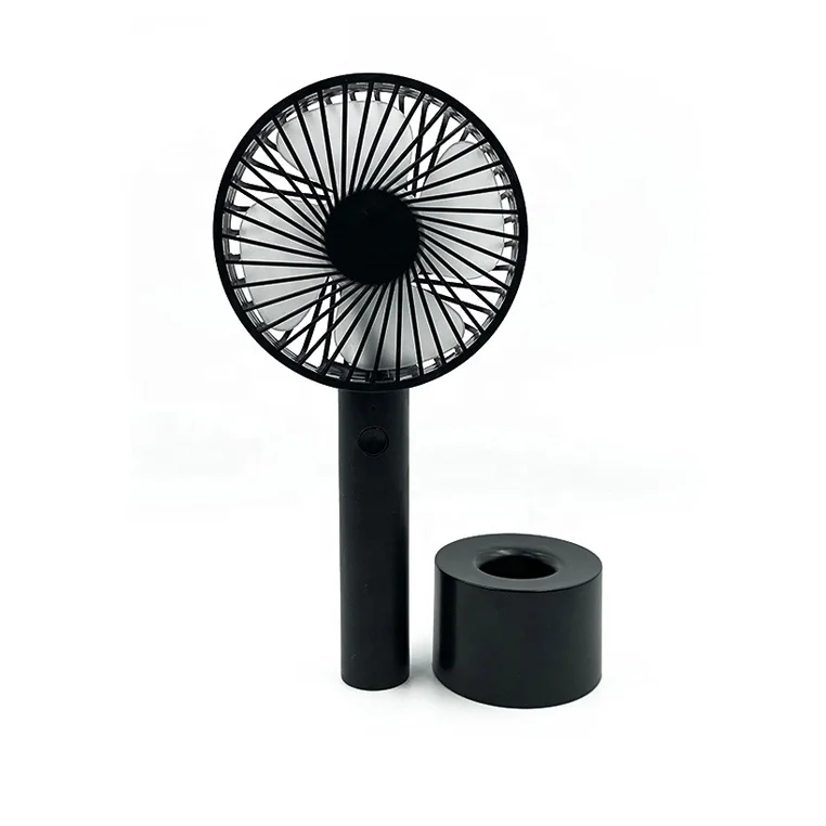 China 5W 12V plastic battery operated air cooling small stand rechargeable green wireless portable mini usb desk fan