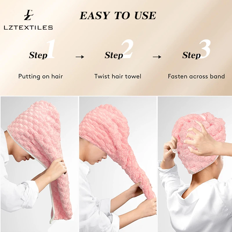 micro fiber microfiber hicober 3 packs hair turbans custom t-shirt hair towel hicober microfiber hair towel