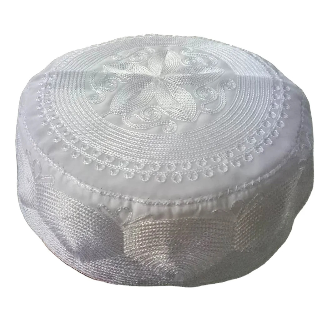 Muslim prayer caps men, white