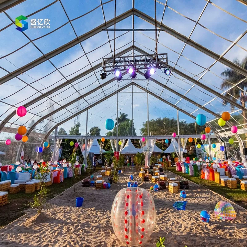 Factory Customized Size Party Tent Long Span Aluminum Transparent Wedding Tent for Event