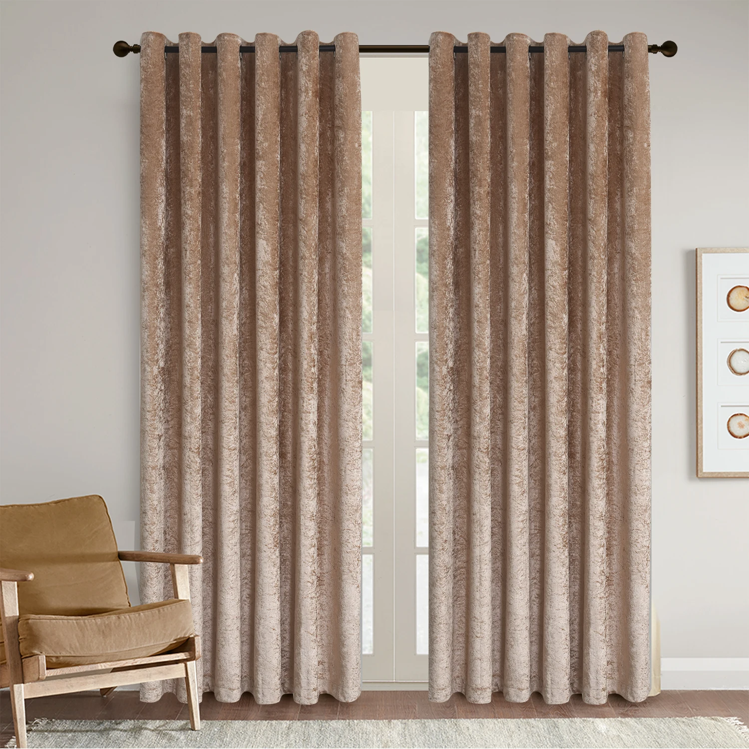 European blackout  grey velvet  curtain crushed velvet curtains velvet luxury