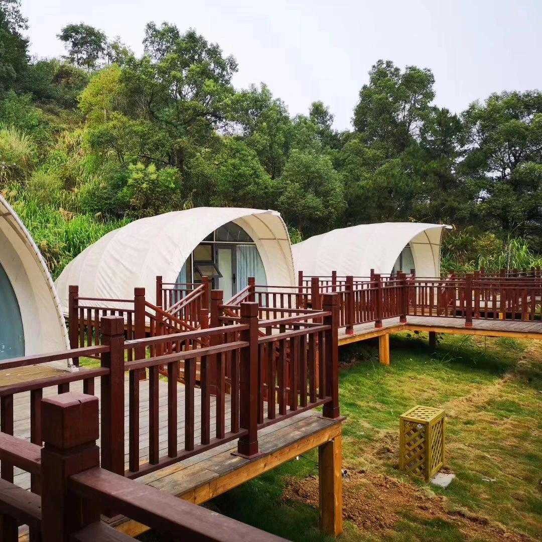 Ветростойкие подвижные уличные палатки в форме ракушек для отелей шириной 5 м продажи