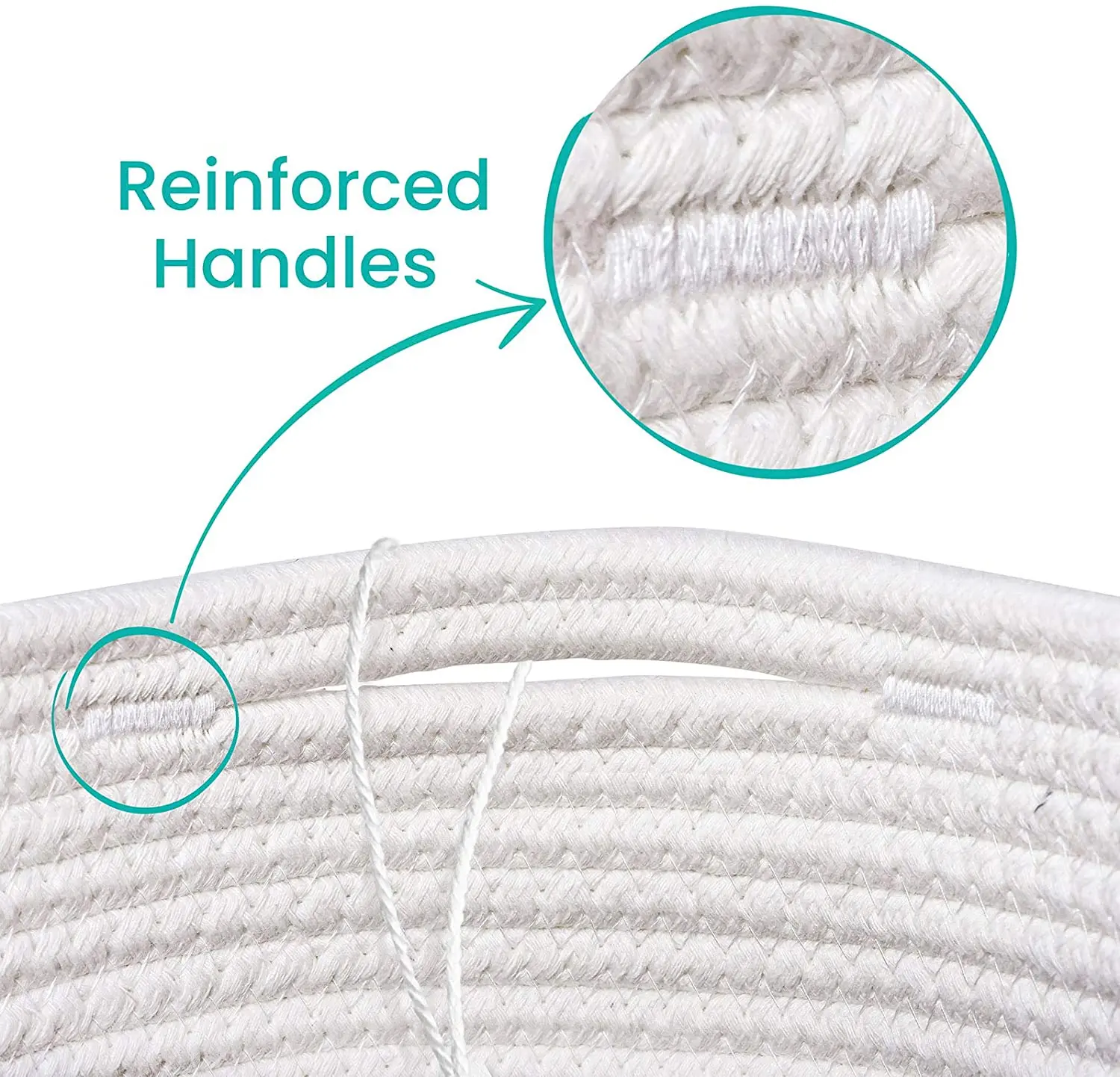 KUYUE Cotton Rope Woven Planter Basket Plant and Pots Baskets Indoor House Planter Basket Fabric Foldable Opp Bag Folding Manual