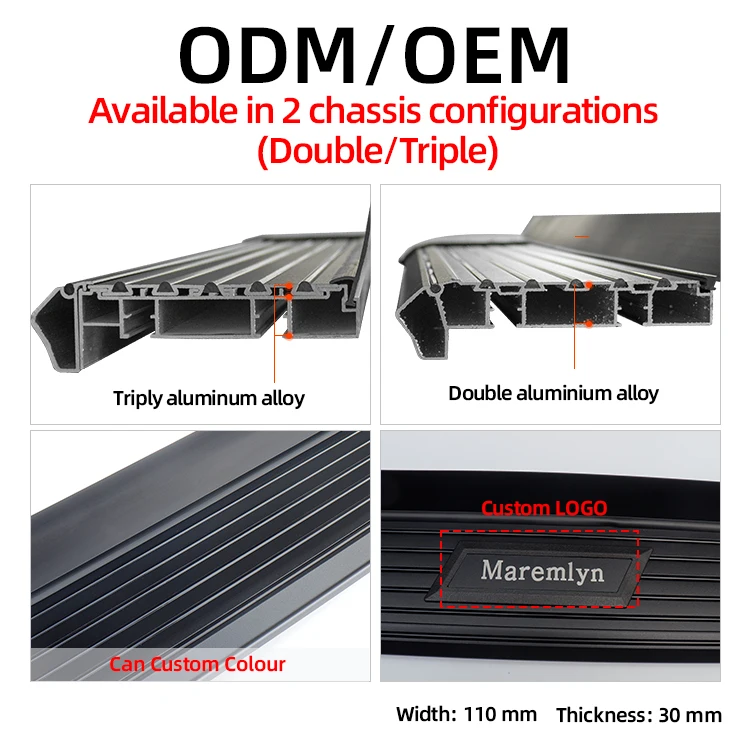 Maremlyn Side Step Decorative Accessories Walk Step Aluminum Alloy Running Boards For Subaru Forester