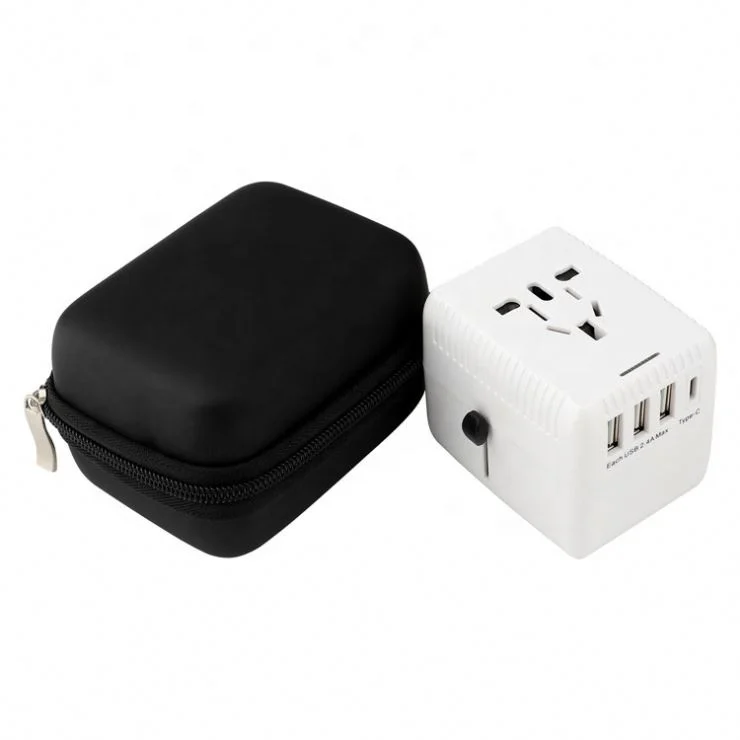 
Electric gadgets custom logo adapter electronic products european adaptor portable travel gifts 
