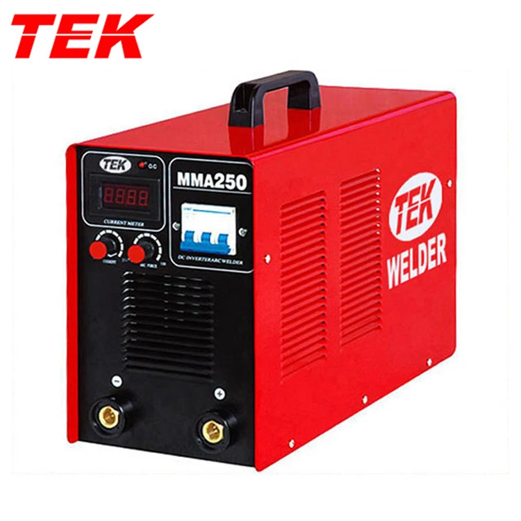 MOS ARC250 MMA250 ZX7250 SMAW250 ARCZX7250 220V 1-Phase Rod Stick Holder Mosfet Inverter Welding Machine OEM