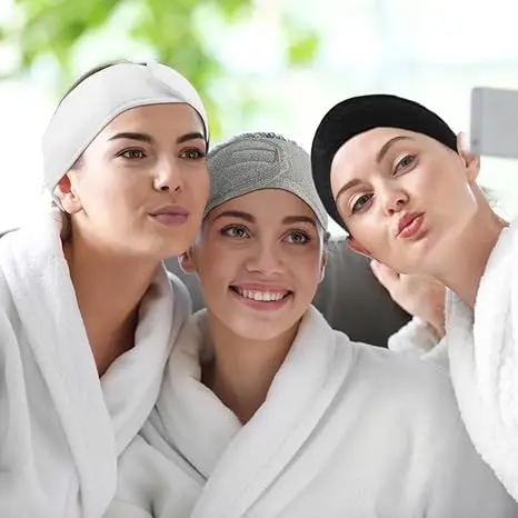 2024 New Design Hair Accessories Magic Tape Makeup Hair Band for Women Custom Logo Skincare Spa Headband for Washing Face