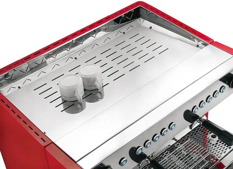 Black Red 110v Two Group Coffee Making Barista Espresso Machine