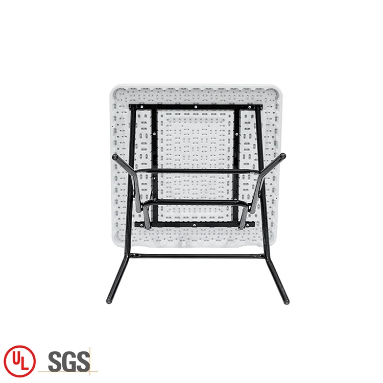 Wholesale camping plastic square folding table modern outdoor garden small foldable square table