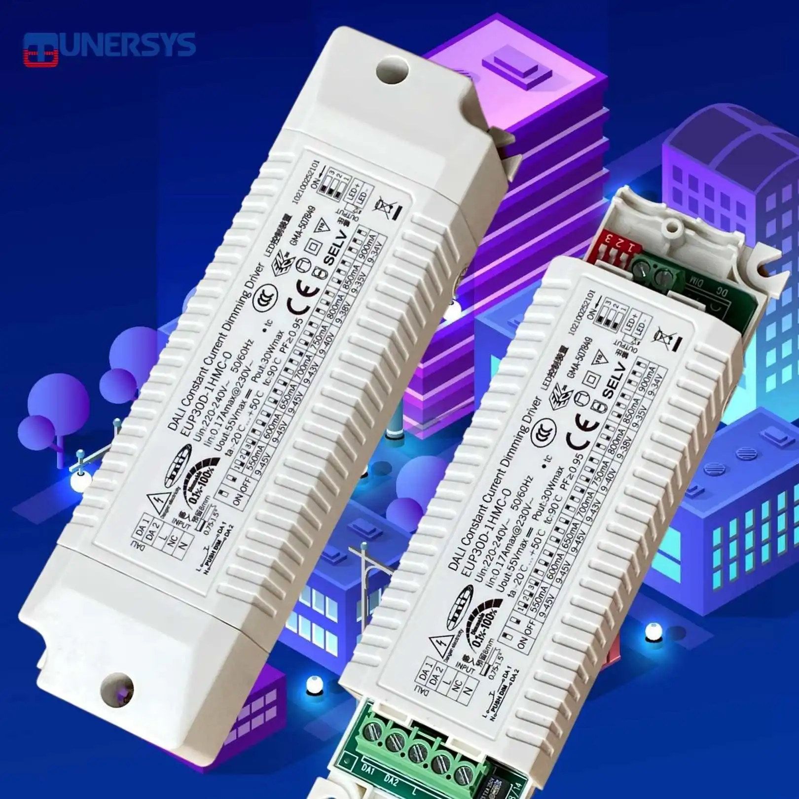 TUNERSYS 36v 1a 36w 350ma постоянный ток 4 и 1 резистор Pwm 0-10v 1-10v Dali светодиодный драйвер