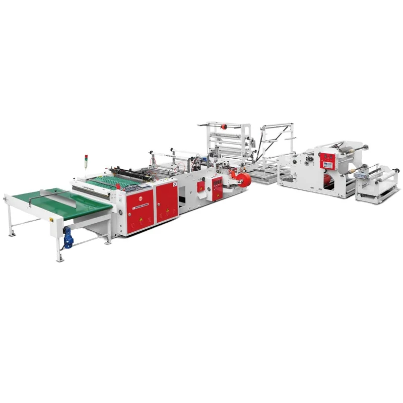 
High speed biodegradable PLA side seal bag ploy envelopes mail plastic bag making machine with Adhesive tape adding device 
