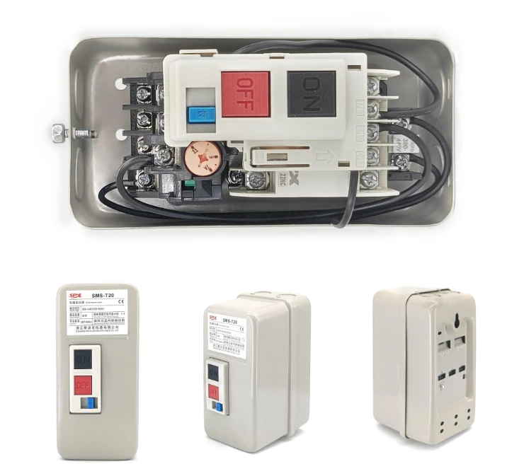 SPX SMS-T12 660V 20A 3.5Kw AC Electromagnetic Motor Starter Manufactured in China 415V 12A (8~16A)