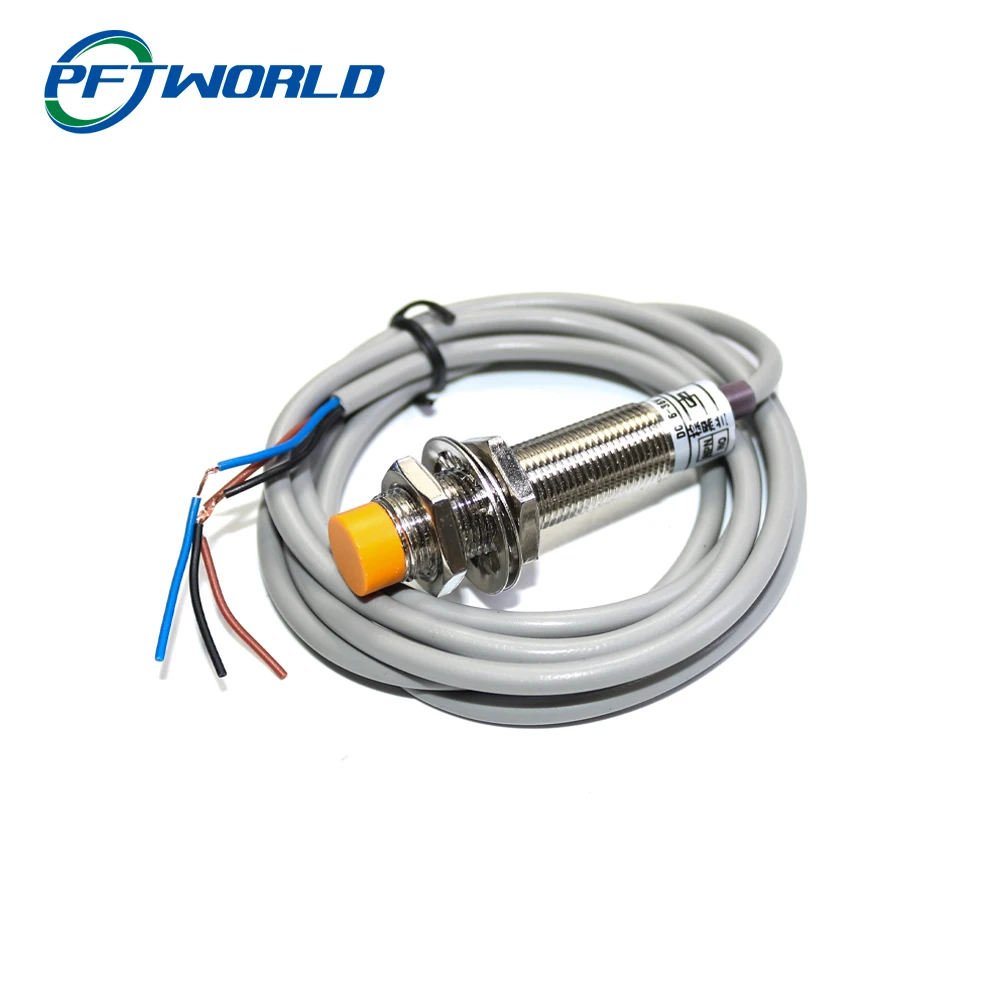 Металлический датчик M12 индуктивный Бесконтактный переключатель с нормально открытым тройным проводом NPN 2 мм 4