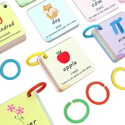 Custom blank card feelings teething alphabets card learning toy custom comic oracle printing kids educational flash cards