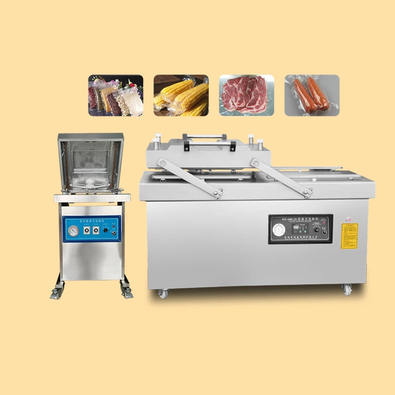 AICNPACK вакуумная упаковочная машина для фруктов, мяса, риса, пищевых продуктов, автоматическая термоформовка, машина для вакуумной упаковки мяса