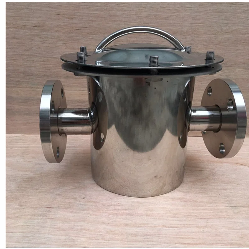 Swimming pool stainless steel 304/316 side-mount hair collector