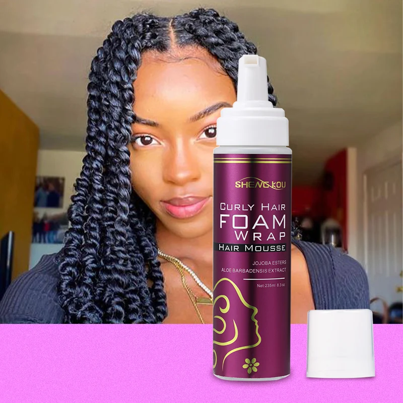 Custom Hair Product Vendor Mousse Professional Natural Styling Foam Mousse for Hair Curly Hair