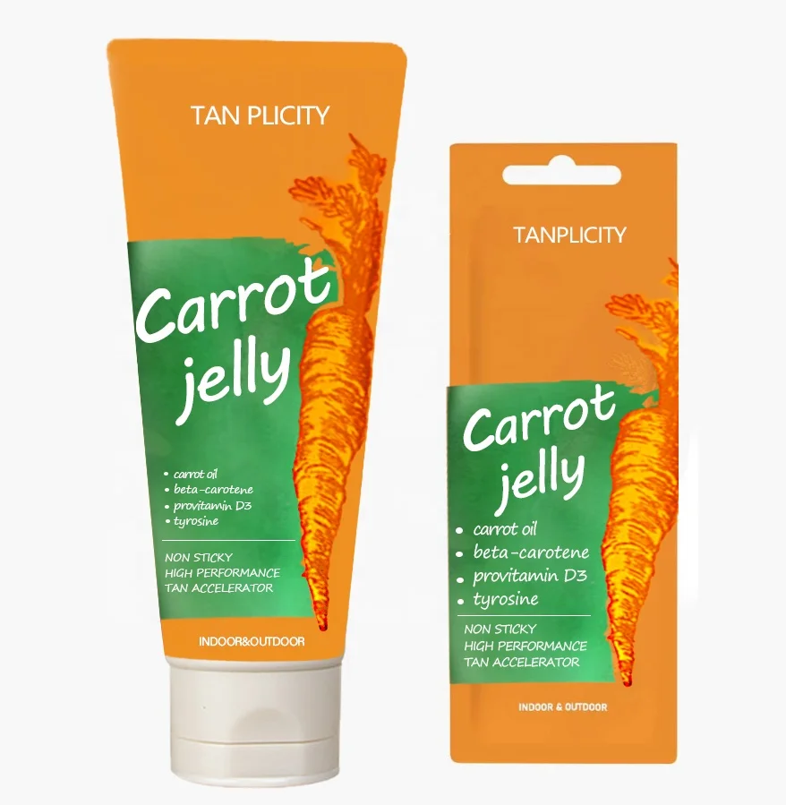 Oem Natural Summer Beach Must-haves Tanning Gel Peach Sunbed Tanning Oil Gel Cream