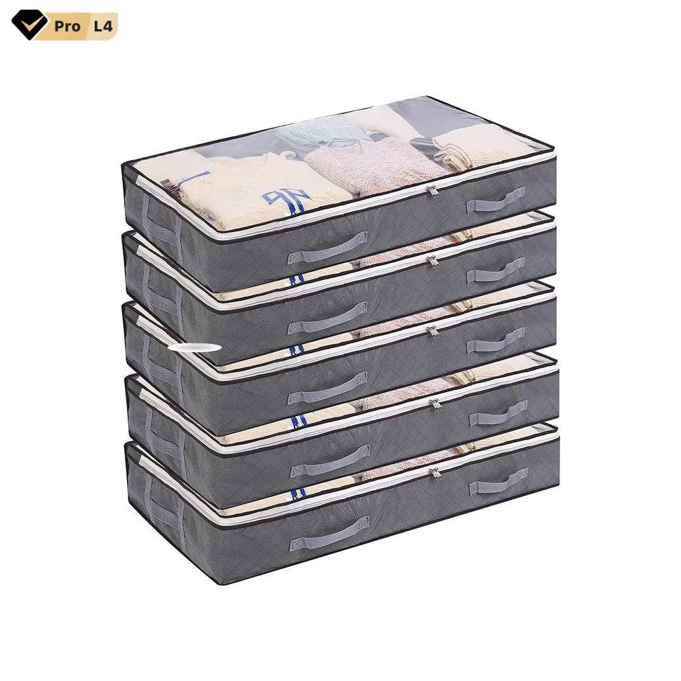 Индивидуальные одеяла одежда покрывала сумки для хранения под кроватью органайзер контейнер с 4 ручками и 2 прочными молниями